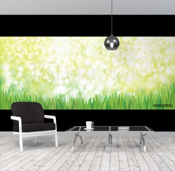 Image de Vector green grass nature background